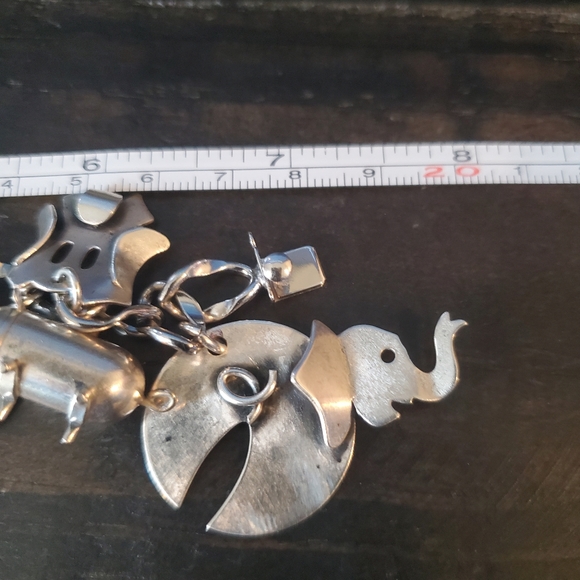 💚SOLD💚Amazing Vintage Sterling Beau Animal Charm Bracelet - Picture 6 of 9